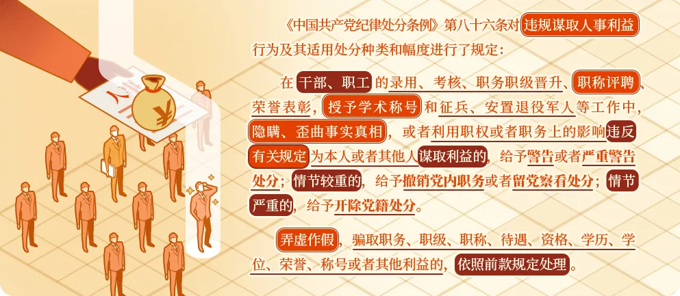 每日一课丨违规谋取人事利益的相关处分规定
